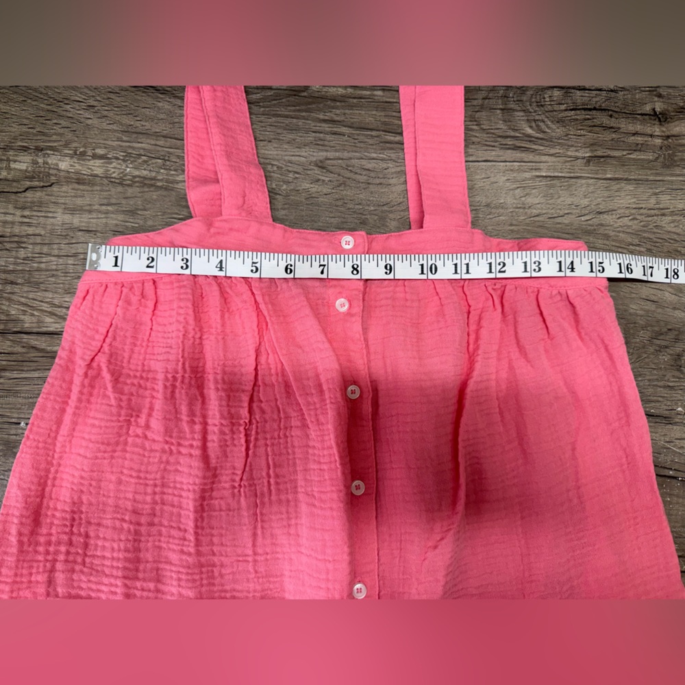 Pink Sleeveless Button-Down Nightgown - Picture 4 of 6